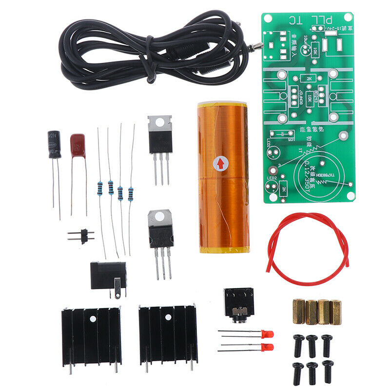 1Set Mini Tesla Coil Plasma Speaker Kit Electronic Field Music 1 `US