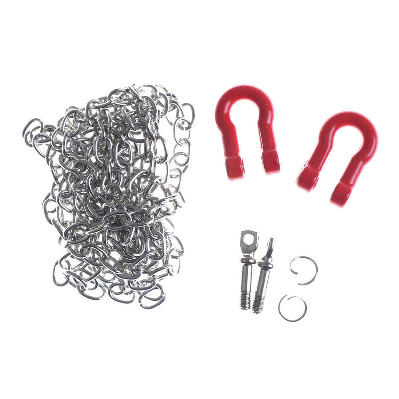 1:10 RC Crawler Parts Tow Hook Trailer Chain Kit for Axial scx10 Tamiya OZ
