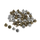 50pcs Lotus Flower Charms For Jewelry Making Crafting DIY Necklace Bracelet