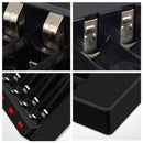 Smart Intelligent 4-Slot Battery Charger For AA AAA Ni-MH With 4pcs AA Batteries
