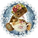 Full Drill Diamond Painting Xmas Animal Embroidery Rhinestone Art (JH032)