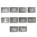 10pcs DIY Reusable Body Face Paint Stencils Template for Dress Party Make Up