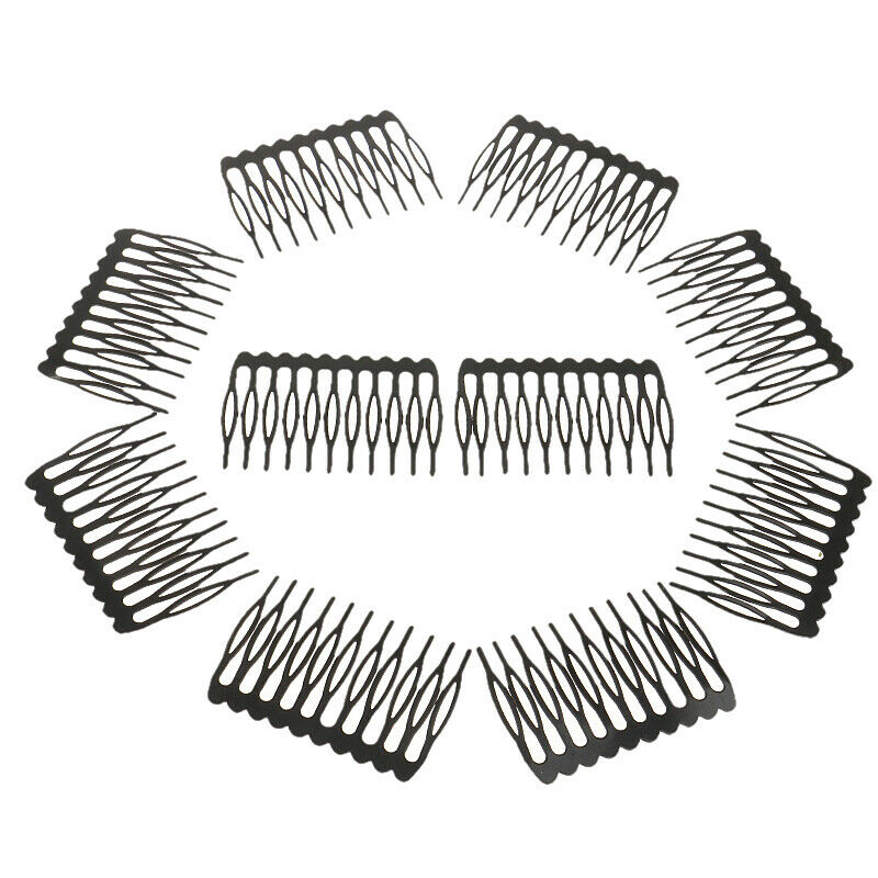 Fashion Metal Hair Comb Pin Clips for Women Lady Wedding Hair Decorations, 10pcs