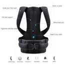 Back Posture Corrector Shoulder Lumbar Brace Spine Support Belt Adjustable  V8J5