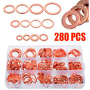 280pcs 12 Sizes Seal Copper Crush Washer Standard Braided Clutch Brake Hose