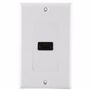 1/2 Port HDMI 2.0 Wall Face Plate Panel Cover Coupler Outlet Extender, White