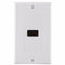 1/2 Port HDMI 2.0 Wall Face Plate Panel Cover Coupler Outlet Extender, White