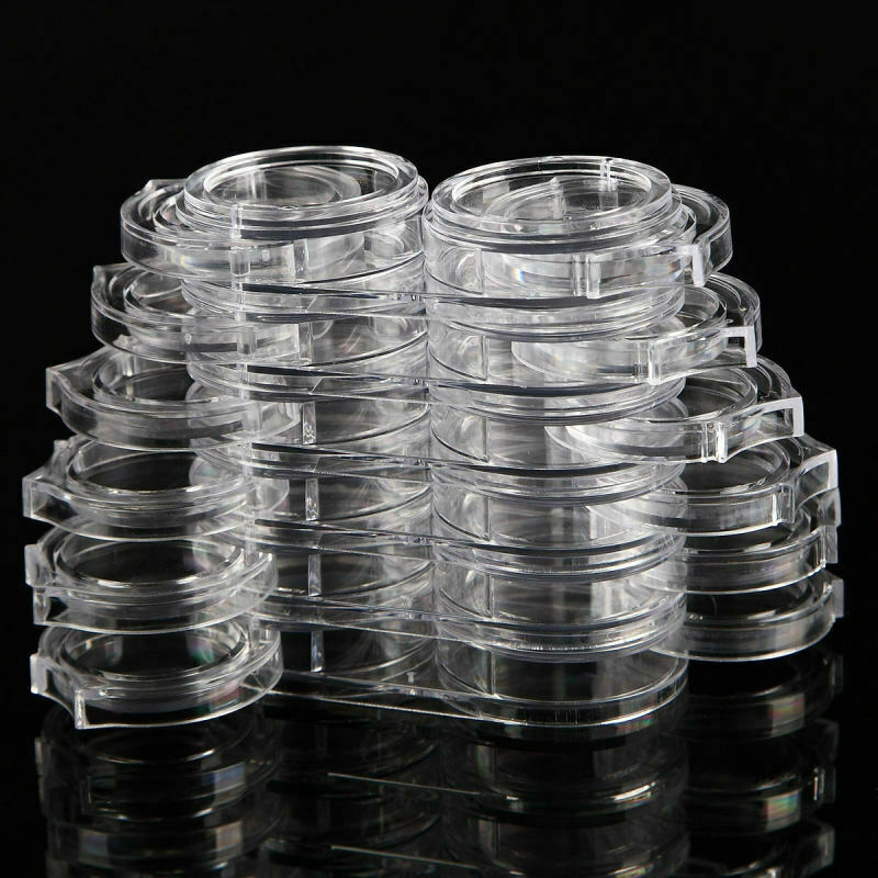 6pcs Nail Art Storage Box Removable Case Rhinestone Gems Decor Holder g QIY