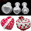 3 Pcs/set DIY Baking Mold Heart Shape Cake Chocolate Sugar Decoration Mo NT3C