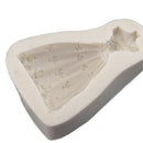 Wedding Dress Skirt Princess Silicone Fondant Mould Cake Decor Icing PasteMol ES