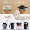 Portable Foldable Backpacking Coffee Filter For Travel Stainless Steel Pour Over