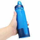 500Ml Collapsible Silicone Water Bottle Silicone Folding Kettle Outdoor Spo