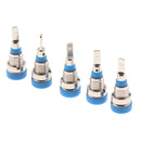 5Pcs 2mm Banana Plugs Female Jack Socket Plug Wire Connector Blue