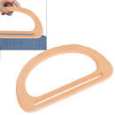 1XWooden Bag Handle Replacement DIY Bags Purse Making Handbag Shopping ToteBa BX