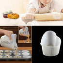 Baking Kitchen 500ml Silicone Measuring Cup Double Scales Stir Pour DIY Tool qwe