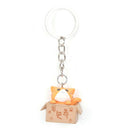 4Pcs Cats Keyring Cartoon Cat Key Chain Car Key Ring Pendant Bag Purse Gifts MO