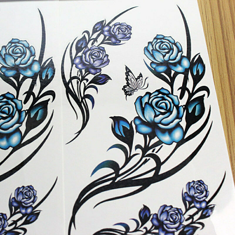 2 Sheet Sexy Butterfly Flower Temporary Waterproof Tattoos Stickers Body Arts