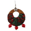 Ethnic Style Jewelry Earrings Retro Handmade Fabric Earrings Exaggerated Wo