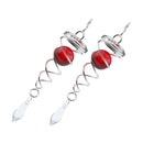 Spiral Twisters Wind Spinner with Crystal Ball, Set of 2