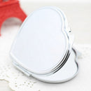 Heart Shape Compact Two-sided Make Up Tool Mirror Cosmetic Pocket Mirror BD3C