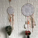 Pink Macrame Dream Catchers Wall Hanging Kids Girls Room Wall Decor 3 Pcs TaV5S7