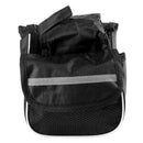 Cycling Bike Bicycle Reflective Bags Front Tube Frame Bag Saddle(Black)