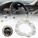 100pcs Clear Waterproof Car Universal Disposable Plastic Steering Wheel Cover