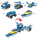 6 In1 Marine, Air And Air Force Put Together Building Blocks For Children'S Y1L9