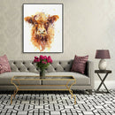 Painting By Numbers Kit DIY Cattle Hand Painted Canvas Oil Art Picture Gift