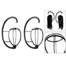 2Pcs Lightweight Wig Stand Holder-Portable Durable Plastic Folding Wig Holder