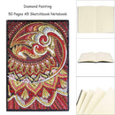DIY Pterosaur Special Shaped Diamond Painting 50 Pages A5 Sketchbook Crafts