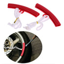 2pcs Motorcycle Saver Changing Tyre Tire Wheel Rim Edge Protectors (Red)