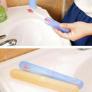 1 Pcs Plastic Toothbrush Case Outdoor Travel Toothbrush Box Color Random J7U6