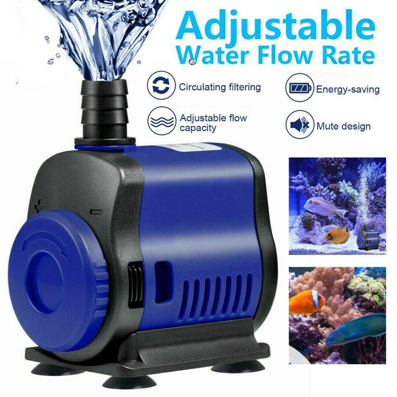 5W 500L/H Electric Submersible Water Pump Eco Aquarium Fish Tank Pond Fountain