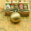 Steampunk Snitch Pocket Watch Necklace Quidditch Wing Clock U3Z9 Pendant Y2 X1L4