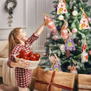 24PCS Countdown Bag Hanging Candy Gift Sacks Pouch Clips Stickers Rope ChriSEAU