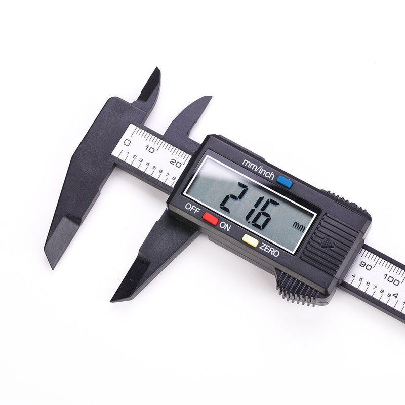 150mm 6inch Digital Electronic Carbon Fiber Vernier Caliper Gauge Micrometer Kit