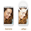 Selfie Light Ring, 2 Pack Led Circle Clip On Cell Phone Laptop Camera Led L