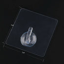 4pcs Bearing 2KG Clear Seamless Adhesive Hook Strong Sticking Wall Hook Hanging-