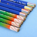 1PC DIY Cute Wooden Rainbow Color Pencil For Kid School Painting Drawing Student