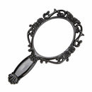 Beauty Cosmetic Vanity Makeup Hand Held Mirror Travel Purse Pocket Black MIB