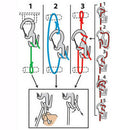 4 Pcs Black 9 Shape Rope Tightener Tie Down Strap Tool Camping Tent Rope Buc 3C