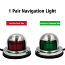 One Pair Marine Boat Yacht Light 12V Stainless Steel Led Bow Navigation Lig V3S1