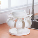 New Iron Coffee Cup Storage Rack Kitchen Organizer Plating Dishes Holder Pl