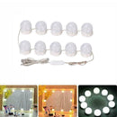 Hollywood Style LED Vanity Mirror Lights Kit For Makeup 10 Bulbs Dressing H R9V5