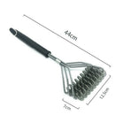 Clean Barbecue Brush - 100% Rust Stainless Steel Barbecue Cleaner Three Hea