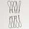 100Pcs Black Cell Phone Rope Strap Charm Cords Lariat Clip Lanya ES