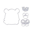 4pcs DIY Bear Cutting Dies Embossing Stencil for Scrapbooking Photo Album