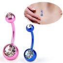 10PCS Surgical Steel Navel Belly Bar Ring Navel Belly Button Piercing Jewelry FT