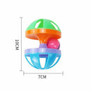 1Pcs Plastic Rolling Cat Interactive Bell Ball Teaser Squeaky Pet Chew ToyB Hn